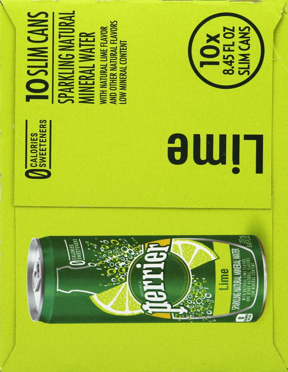 slide 7 of 7, PERRIER Lime Flavored Carbonated Mineral Water, 84.5 oz