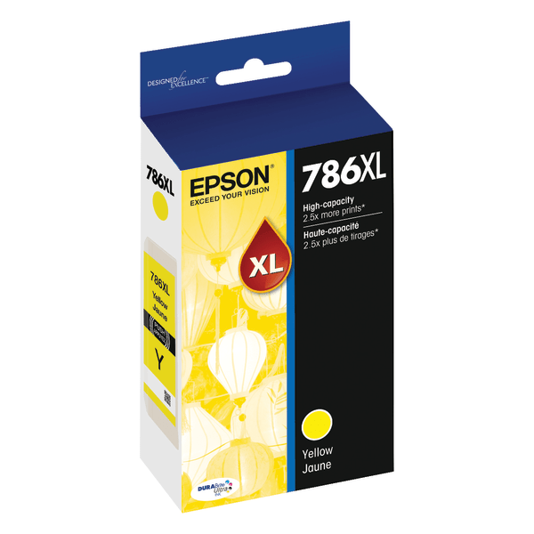 slide 1 of 1, Epson Durabrite Ultra T786Xl420-S High-Yield Yellow Ink Cartridge, 1 ct