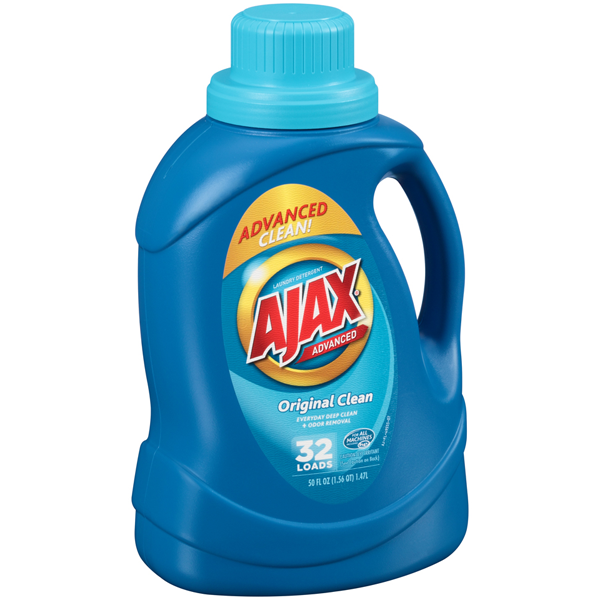 slide 1 of 1, Ajax Advanced Laundry Detergent, Original Clean, 50 fl oz