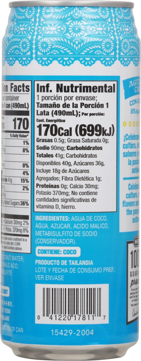 slide 10 of 13, Mi Tienda Coconut Water With Sugar And Pulp - 16.5 fl oz, 16.5 fl oz