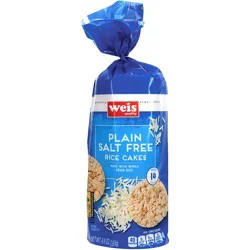Weis Quality Salt Free Rice Cakes