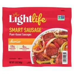 Lightlife Smart Sausages Plant-Based Vegan Chorizo Sausage