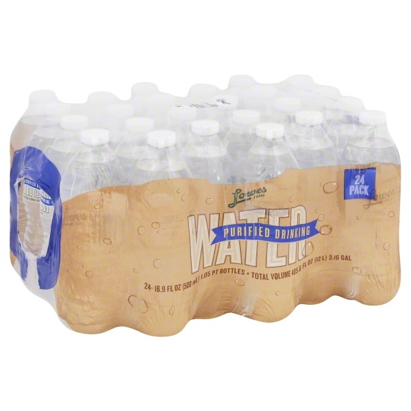 slide 1 of 1, Lowes Foods Drinking Water - 24 ct; 16.9 oz, 24 ct; 16.9 oz