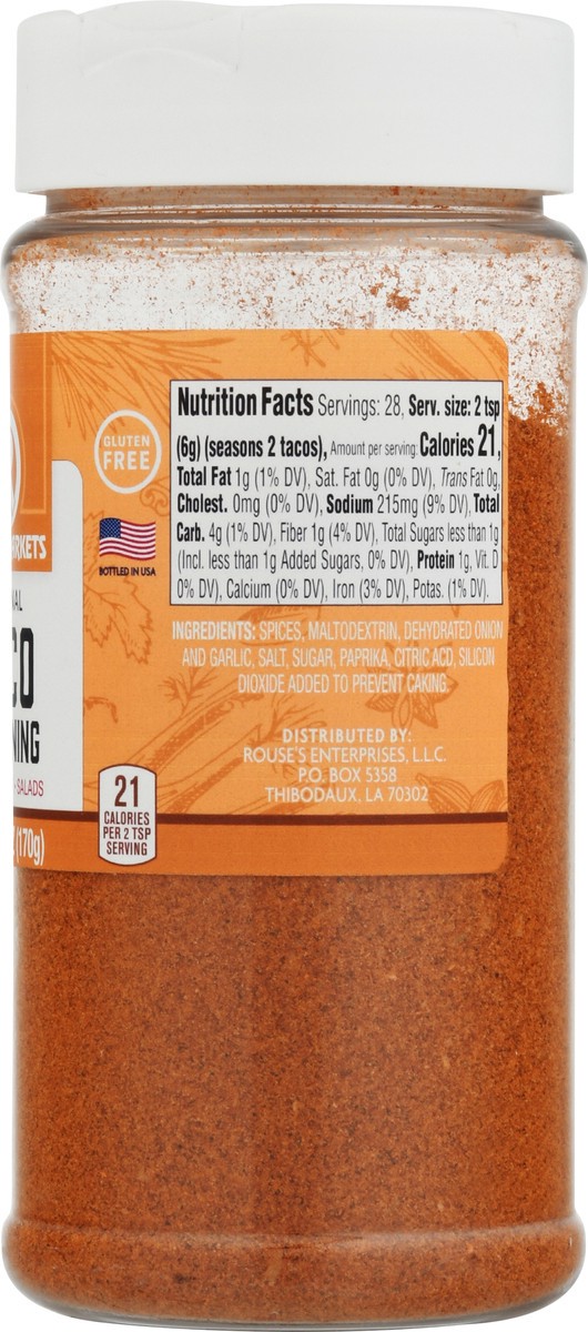 slide 7 of 9, Rouses Markets Taco Original Seasoning - 6 oz, 6 oz