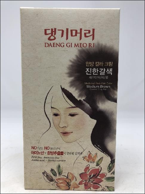slide 1 of 1, Daeng Gi Meo Ri Dnggi Crm Dye Med Brwn, 1 ct