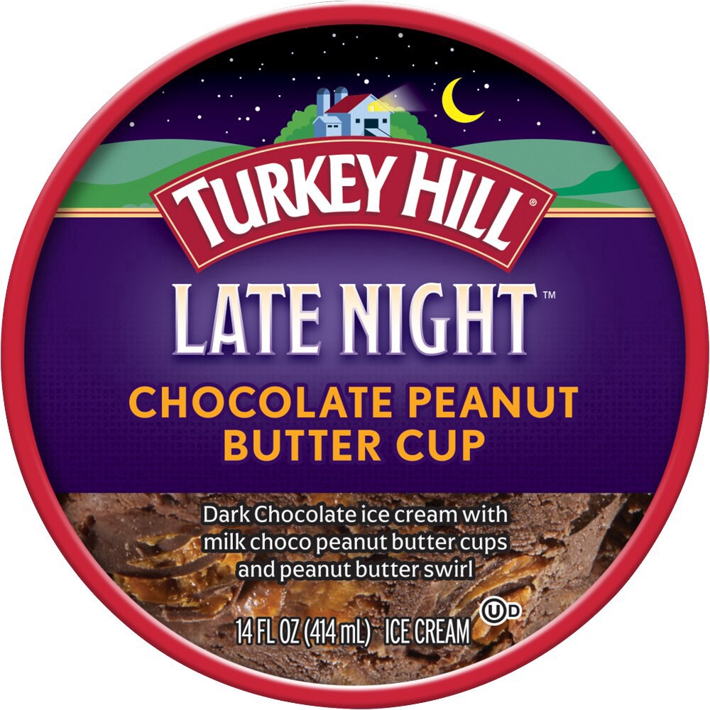 slide 2 of 4, Turkey Hill Late Night Chocolate Peanut Butter Cup, 14 fl oz