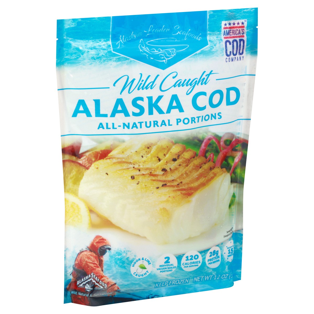 slide 2 of 9, Alaskan Leader Seafoods Wild Caught Alaska Cod 12 oz, 12 oz