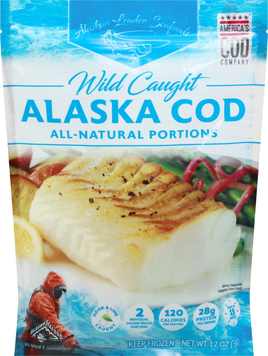 slide 6 of 9, Alaskan Leader Seafoods Wild Caught Alaska Cod 12 oz, 12 oz