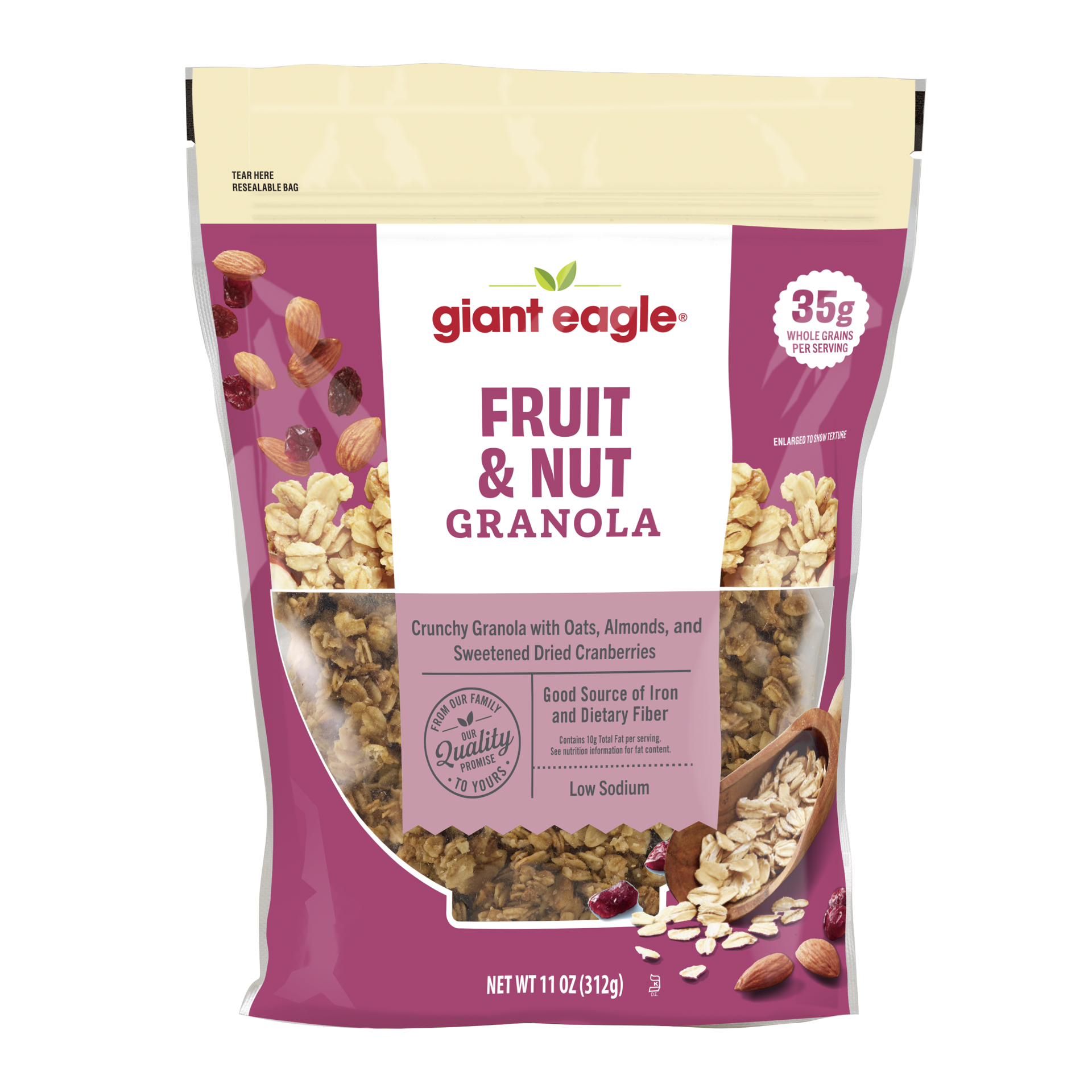 slide 1 of 1, Ge Fruit & Nut Granola, 11 oz