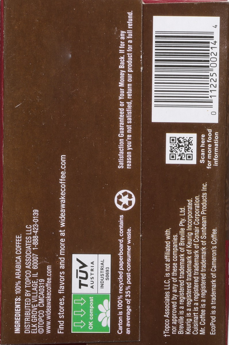 slide 13 of 15, Wide Awake Coffee Co. Single Serve Pods Decaffeinated Mild Breakfast Blend Coffee - 10 ct, 10 ct