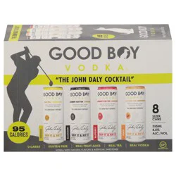 Good Boy Vodka Assorted Vodka - 8 x 355 ml Cans