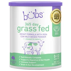 BUBS 365 Day Grass Fed Infant Formula (0-12 Months)