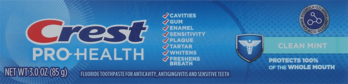 slide 8 of 9, Crest Pro-Health Clean Mint Toothpaste (3.0oz), 3 oz