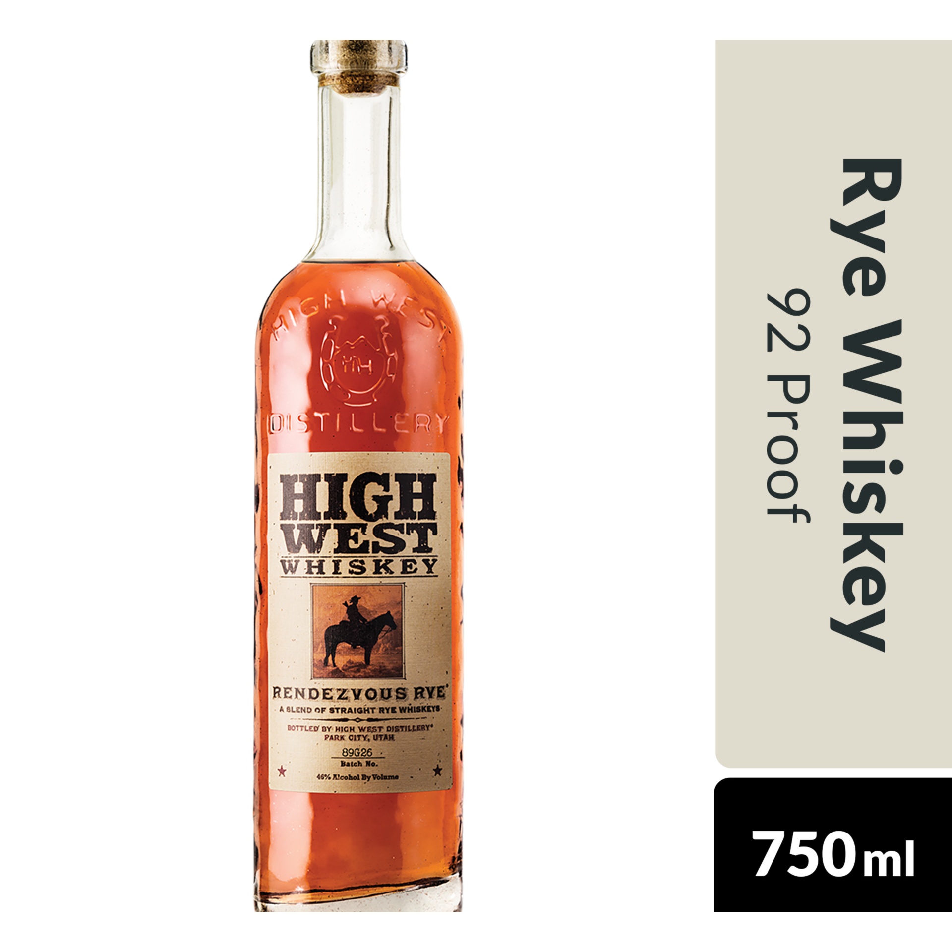 slide 1 of 1, High West Rendezvous Rye, 750 ml