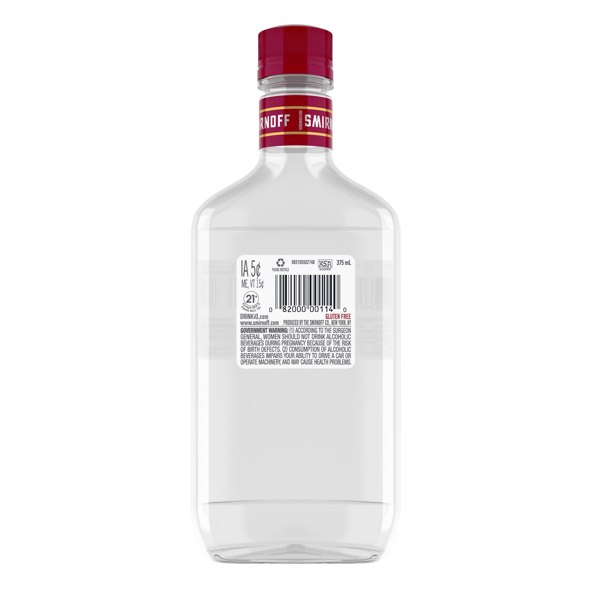 slide 3 of 4, Smirnoff Company Smirnoff Vodka 375 Ml, 375 ml
