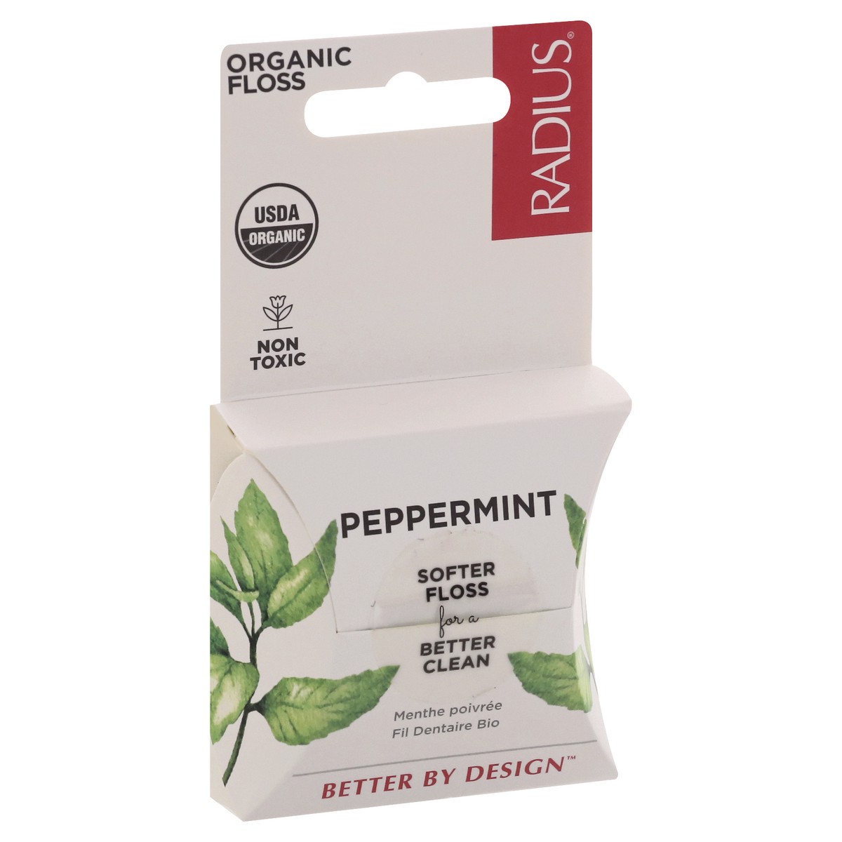 slide 2 of 9, Radius Organic Peppermint Floss, 55 yd