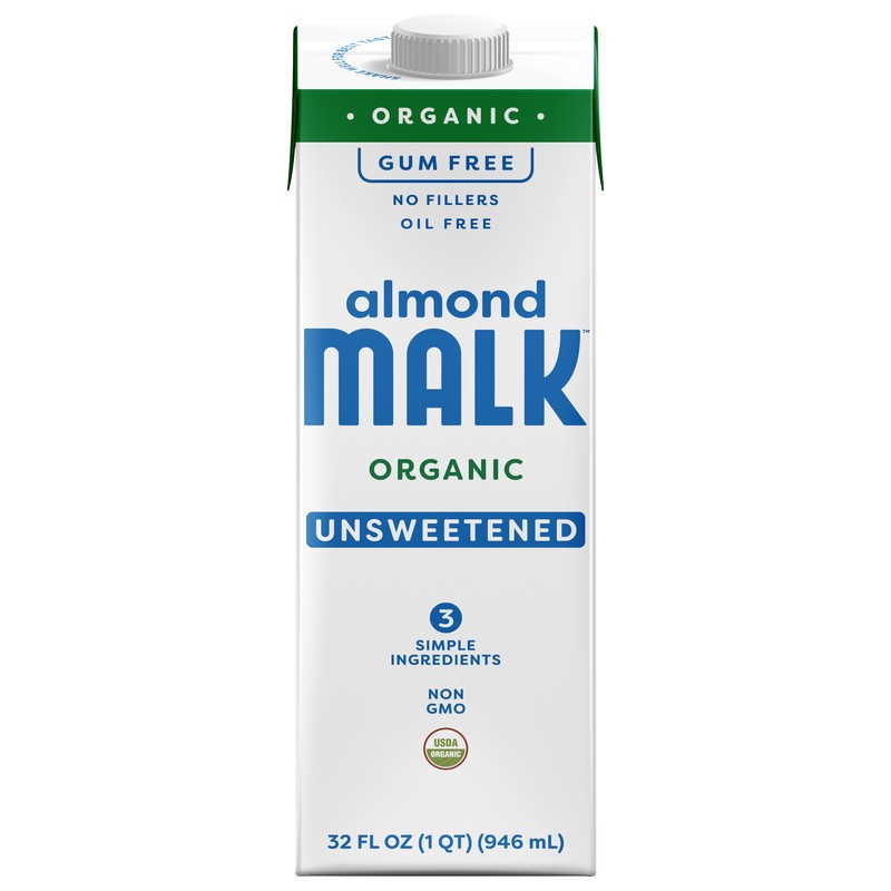 slide 1 of 1, MALK Organics MALK Shelf Stable Unsweetened Almond, 