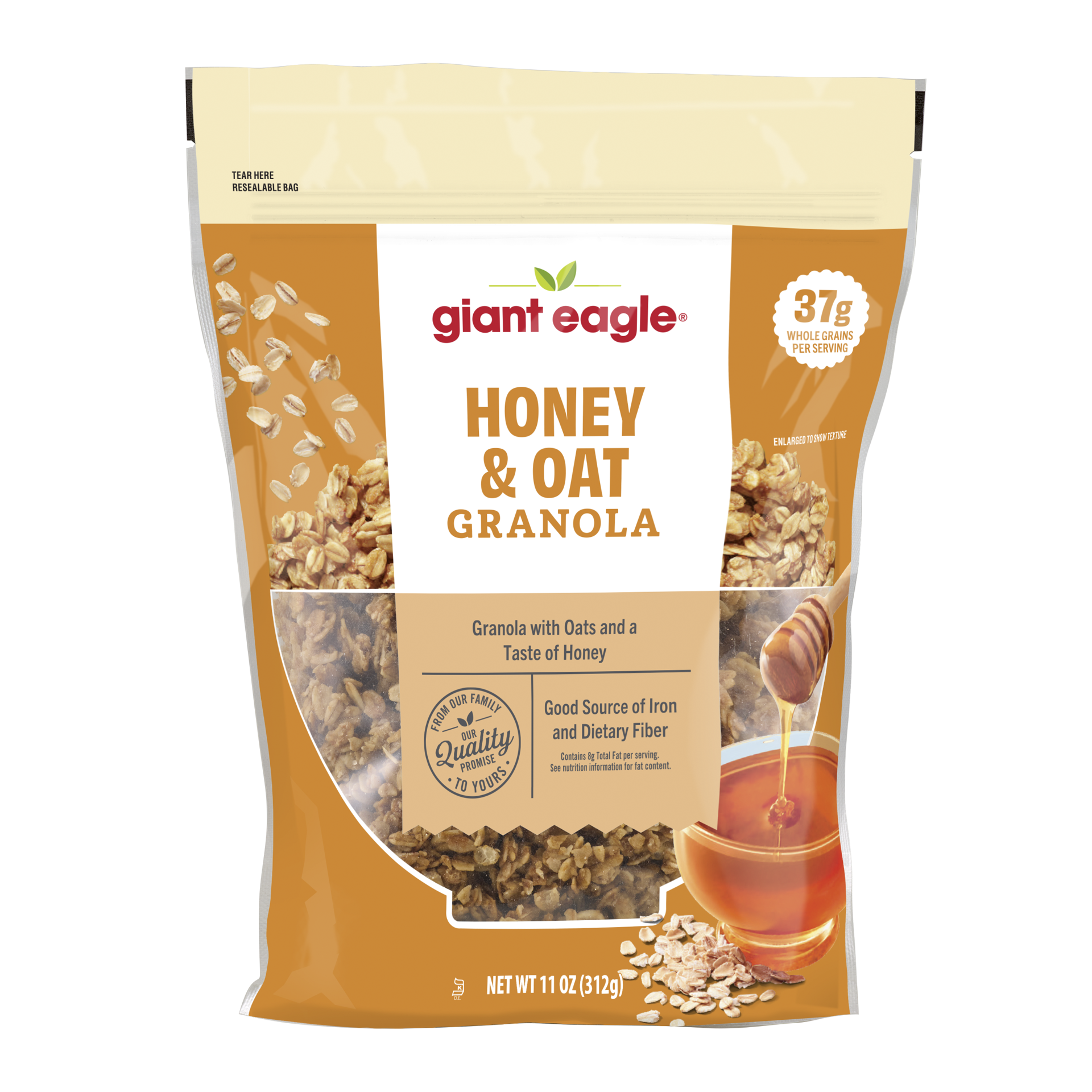 slide 1 of 1, Ge Honey & Oat Granola, 11 oz