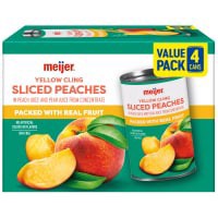 slide 4 of 29, Meijer Peaches In Juice /, 4 ct; 15 oz