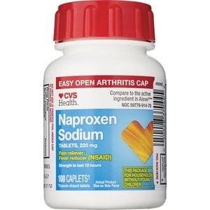 slide 1 of 1, CVS Health Naproxen Sodium Caplets, 100 ct; 220 mg