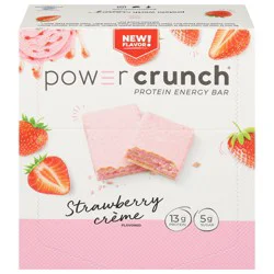 Power Crunch Strawberry Creme Protein Energy Bars - 12 ct