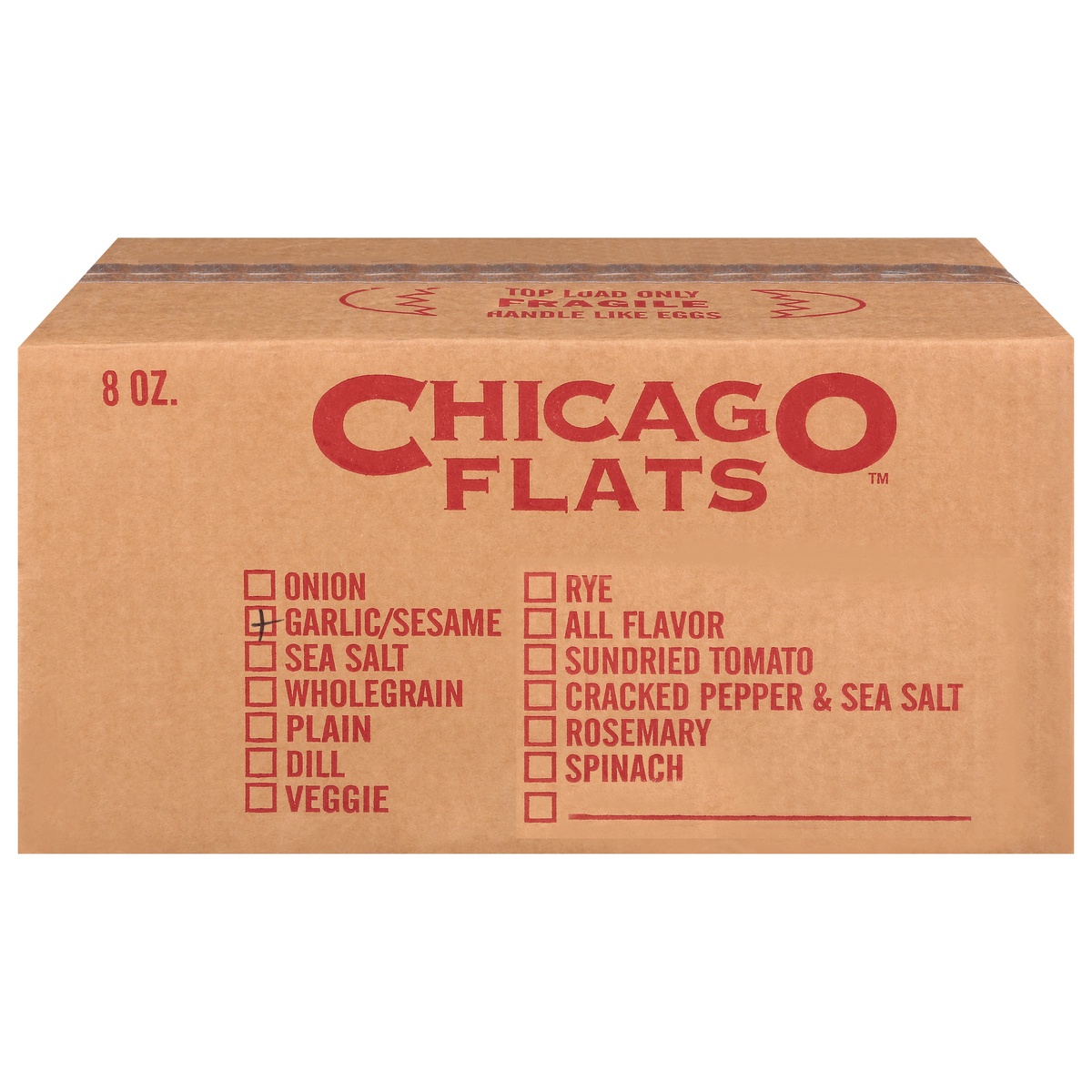 slide 1 of 1, Chicago Flats Gar/Seas Flat Bread, 8 oz