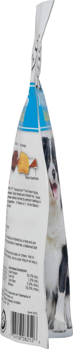 slide 5 of 9, Ruffin' It Chomp'ems Five Flavor Kabobs Chicken, Duck & Liver Recipe Dog Treats 6 Pack, 6 ct