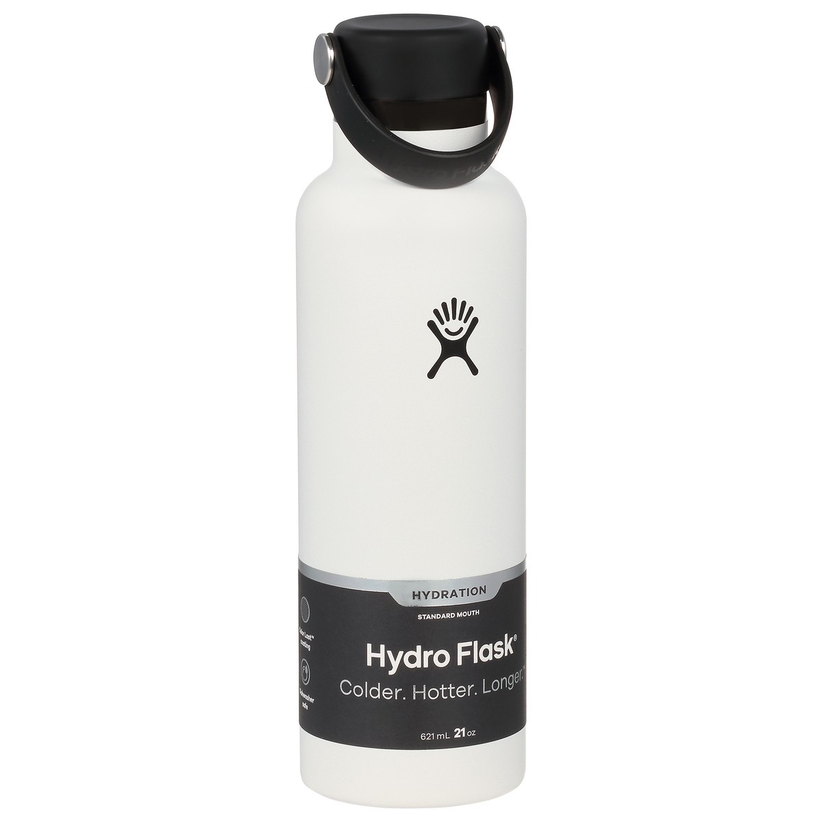 slide 6 of 9, Hydro Flask 21 Ounce Standard Mouth White Bottle 1 ea, 1 ct