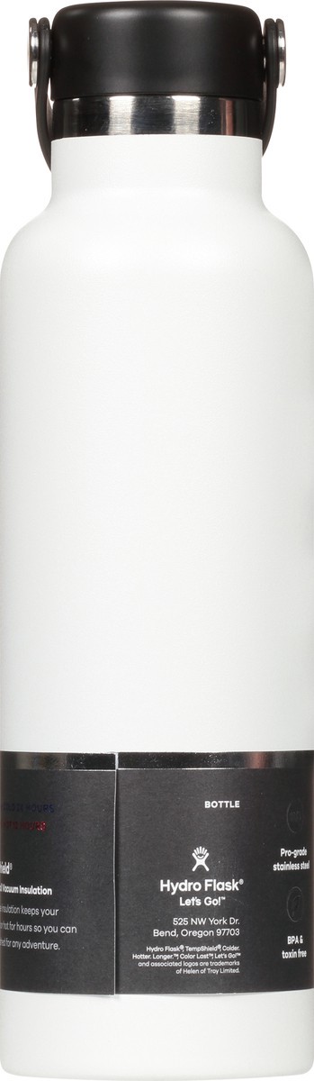 slide 5 of 9, Hydro Flask 21 Ounce Standard Mouth White Bottle 1 ea, 1 ct