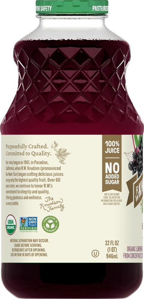 slide 4 of 4, RW Knudsen® Organic Elderberry Echinacea Juice, 32 fl oz