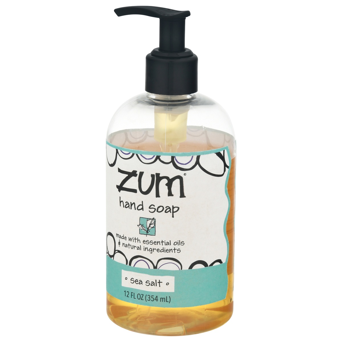 slide 3 of 10, Zum Sea Salt Liquid Hand Soap, 12 oz