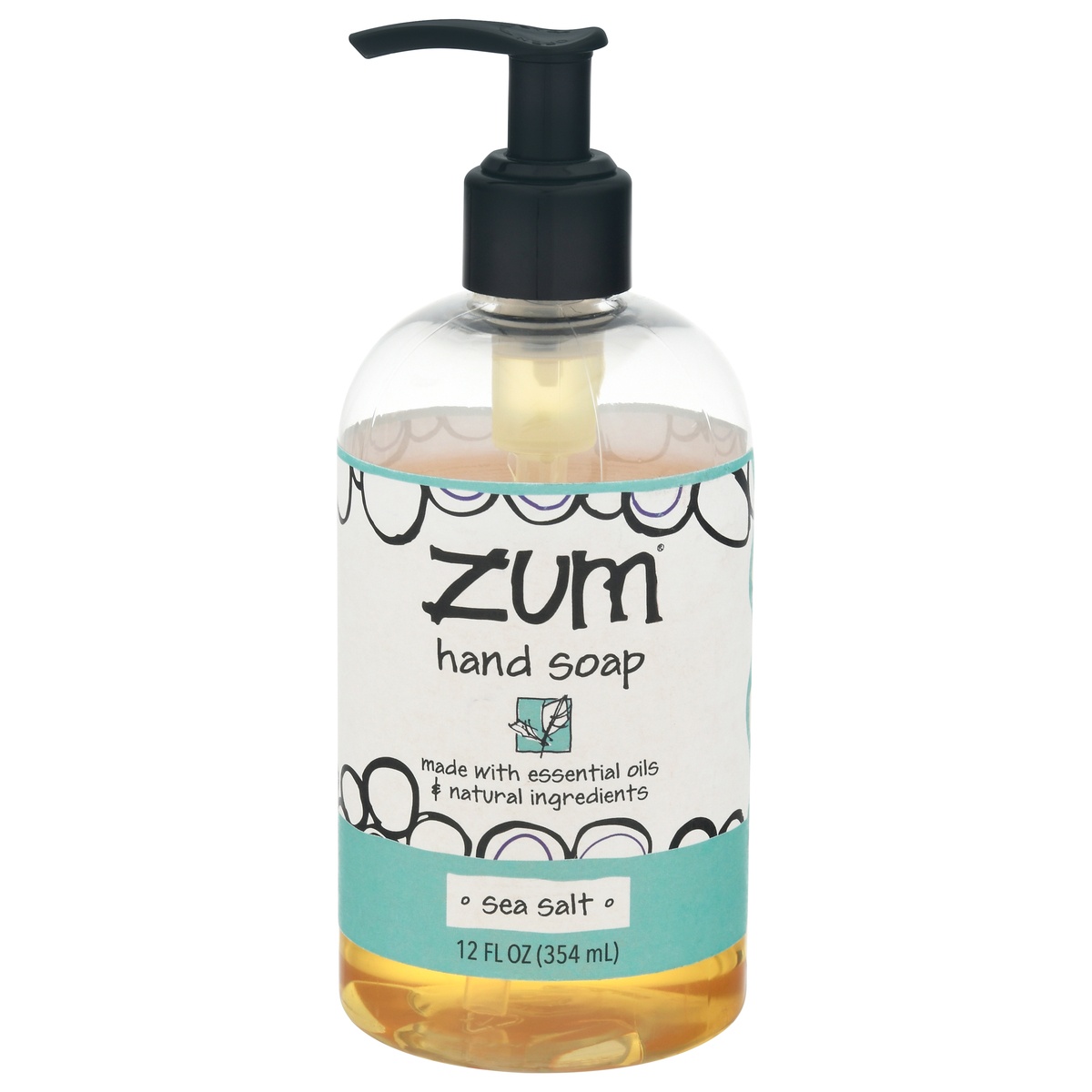 slide 10 of 10, Zum Sea Salt Liquid Hand Soap, 12 oz