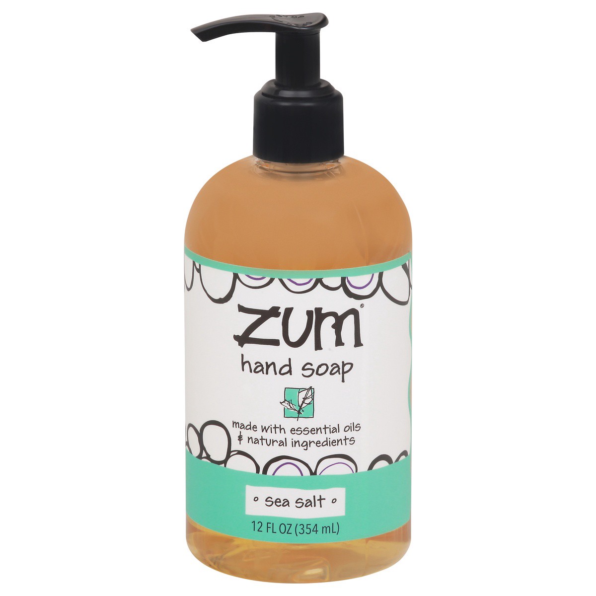 slide 1 of 9, Zum Sea Salt Hand Soap 12 fl oz, 12 fl oz