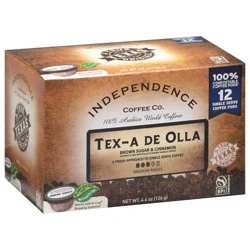 Independence Coffee Co. Tex-a De Olla Medium Roast Single Serve Coffee Cups