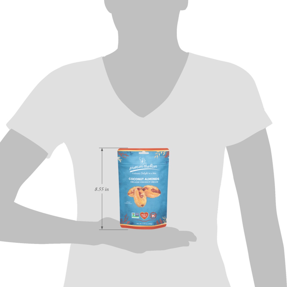 slide 5 of 14, Nuts on the Run Organic Coconut Cream Coconut Almonds 4.75 oz, 4.75 oz