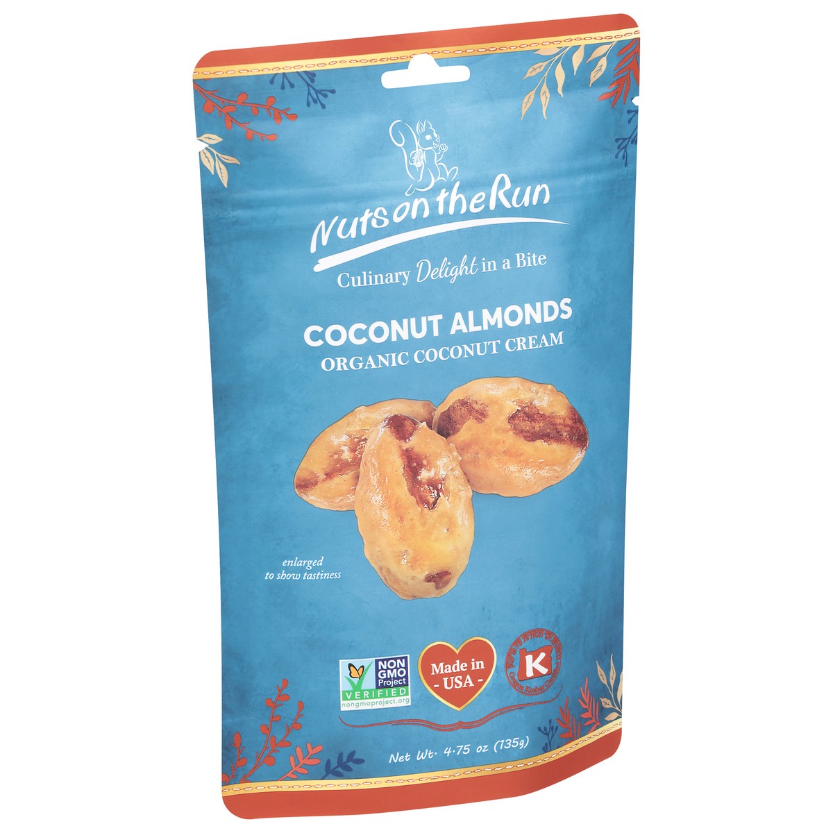 slide 3 of 14, Nuts on the Run Organic Coconut Cream Coconut Almonds 4.75 oz, 4.75 oz