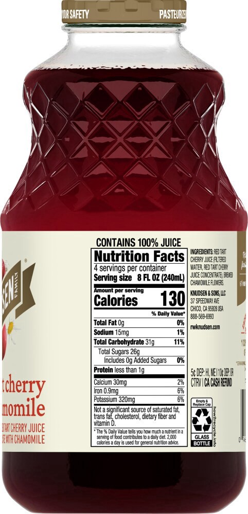 slide 2 of 4, RW Knudsen Family Tart Cherry Chamomile 100% Juice 32 fl oz, 32 fl oz