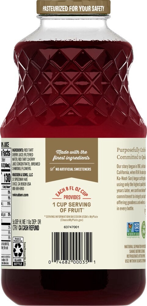 slide 3 of 4, RW Knudsen Family Tart Cherry Chamomile 100% Juice 32 fl oz, 32 fl oz