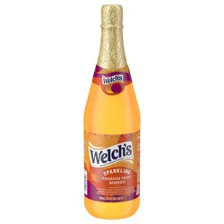 Welch's Sparkling Passion Fruit Mango Juice Cocktail 25.4 oz Bottle