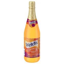 Welch's Sparkling Passion Fruit Mango Juice Cocktail 25.4 oz Bottle