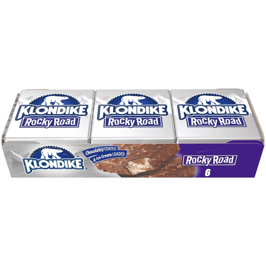 slide 1 of 4, Klondike Rocky Road Bars, 6 ct