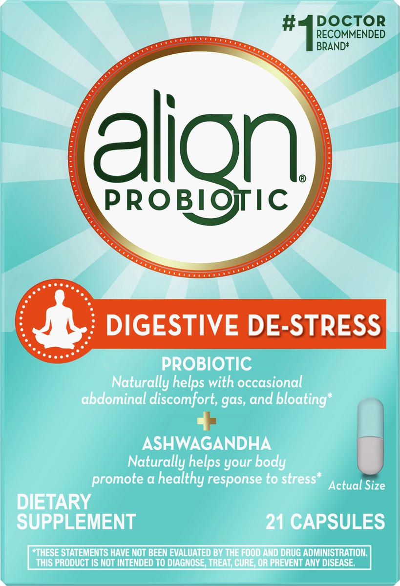 slide 2 of 2, Align Destress Probiotics, 21 ct