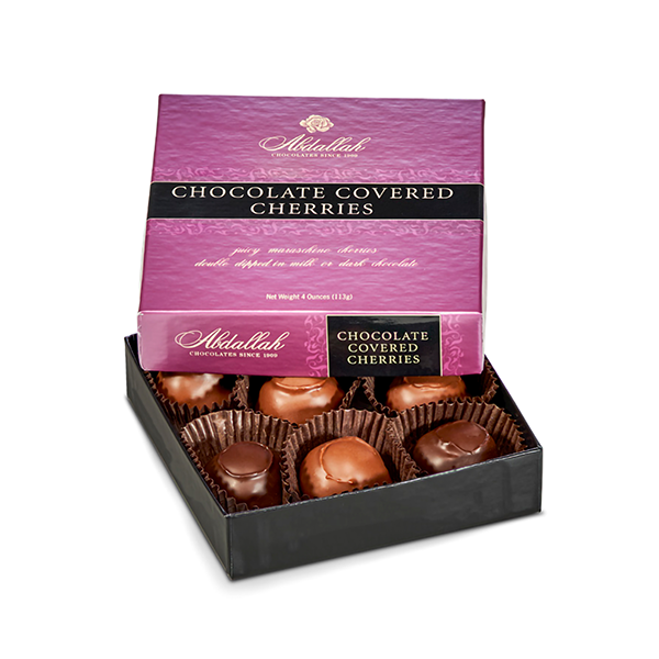 slide 1 of 1, Abdallah Candies Chocolate Covered Cherries Gift Box, 4 oz