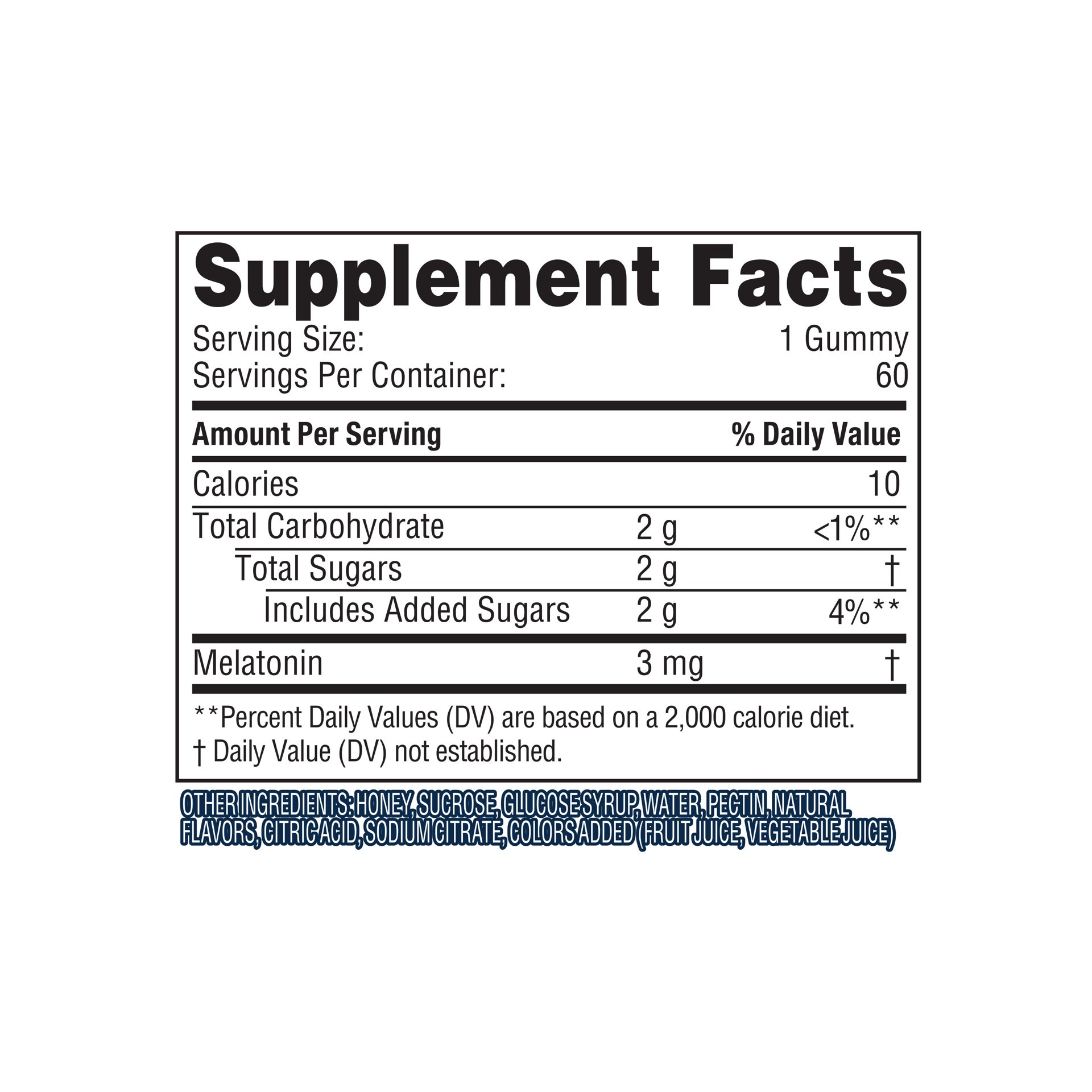 slide 2 of 5, Zarbee's Naturals Adult Sleep + Melatonin Gummies Supplement, Natural Mixed Fruit Flavor, 60 Gummies, 60 ct