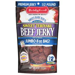 Bridgford Sweet Teriyaki Beef Jerky, 8 oz