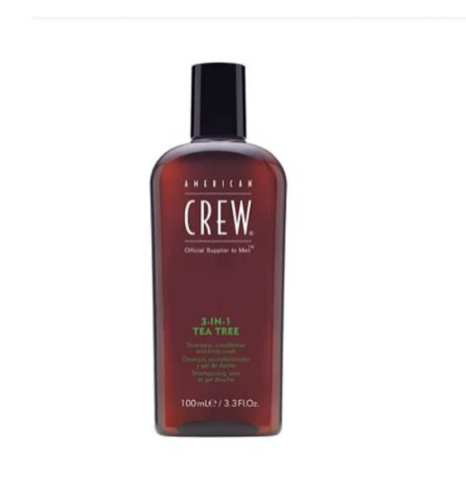 slide 1 of 1, American Crew Tea Tree 3-In-1 Shampoo Conditioner And Body Wash, 3.3 oz