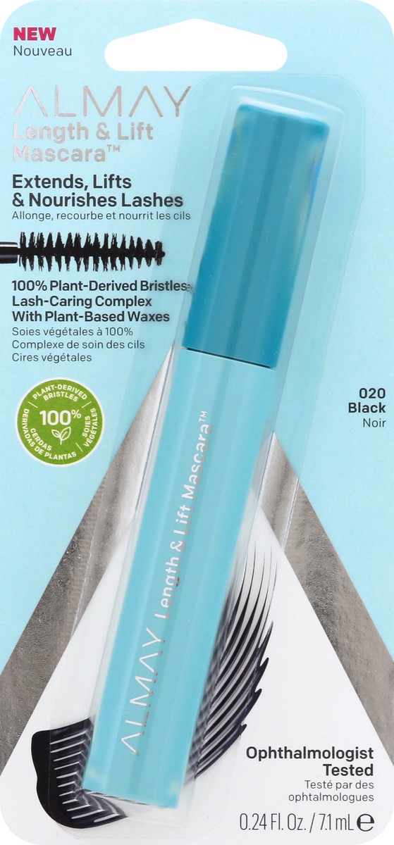 slide 3 of 9, Almay Black 020 Length & Lift Mascara 0.24 oz, 0.24 oz