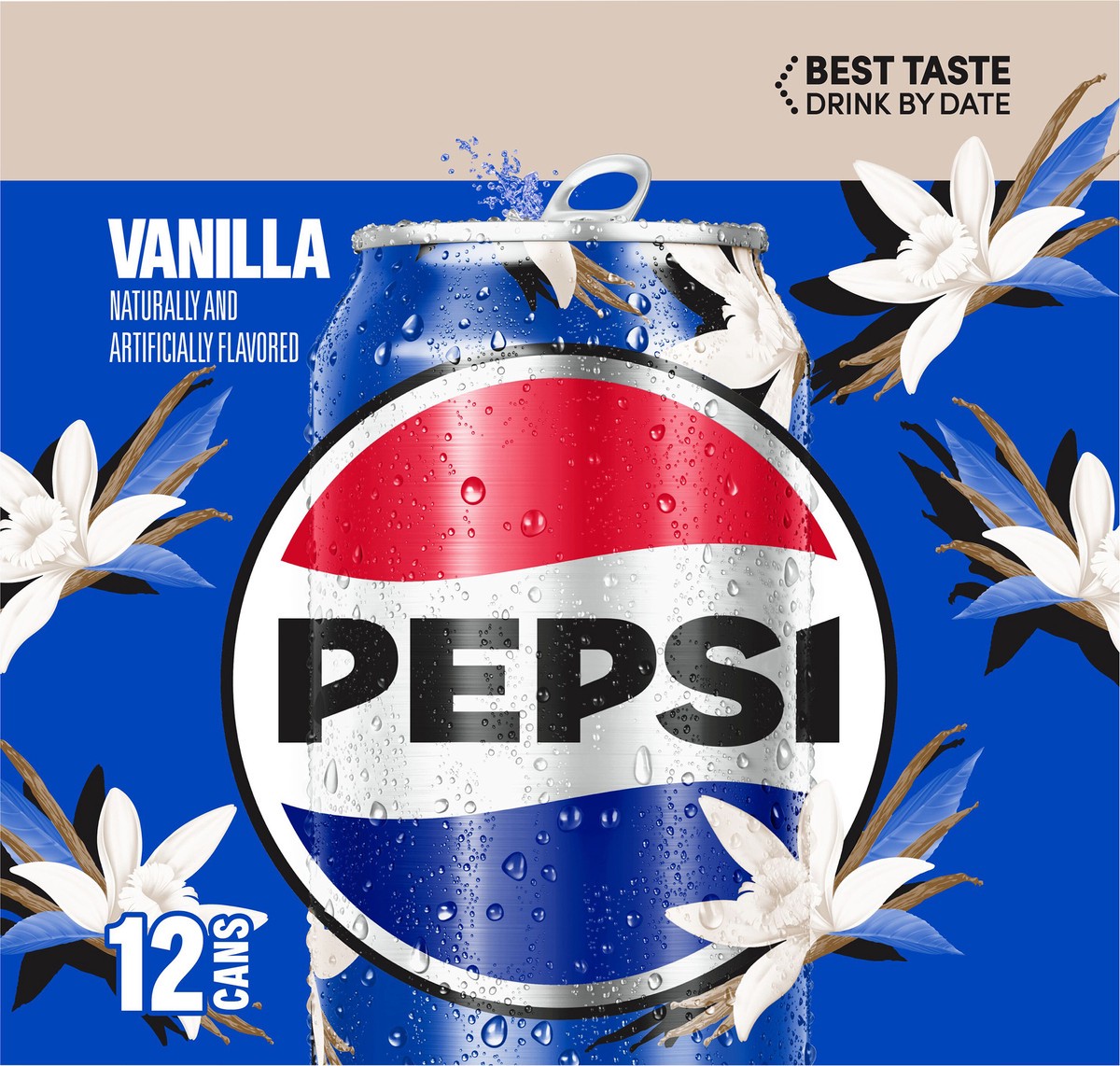 slide 10 of 11, Pepsi Soda Vanilla - 12 ct, 12 ct