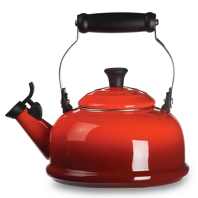 slide 1 of 1, Le Creuset Whistling Kettle Red, 1 ct