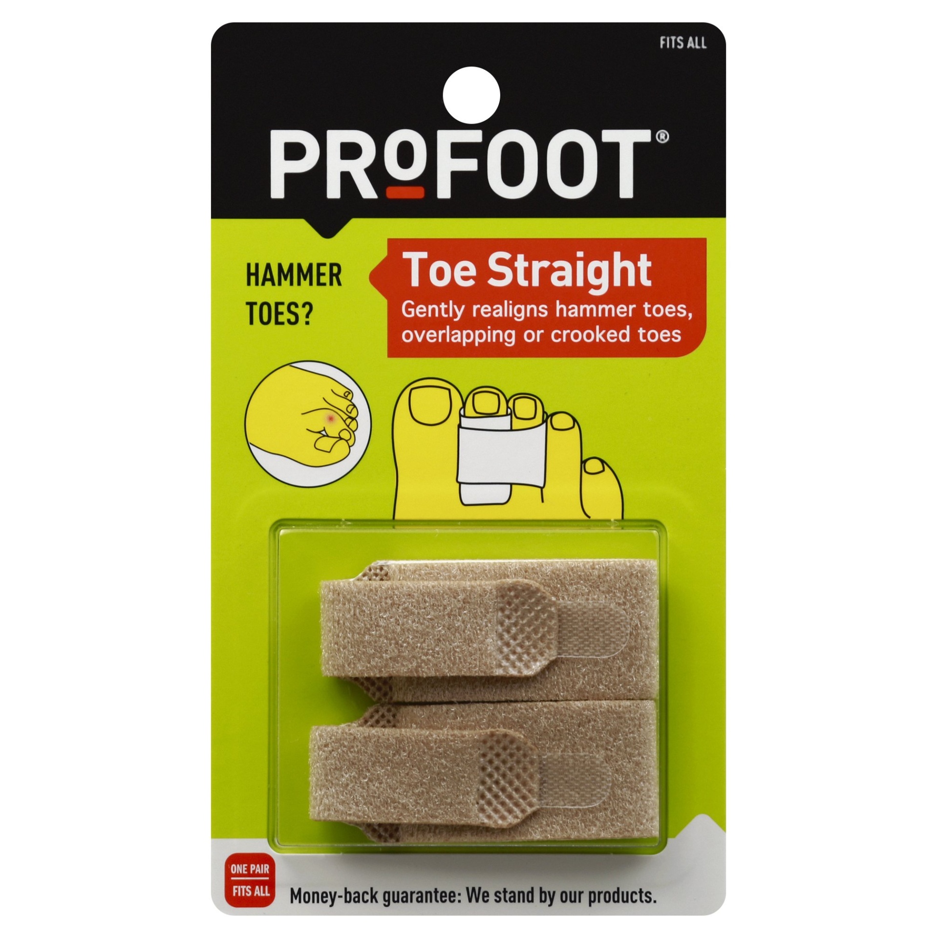 slide 1 of 1, PROFOOT Toe Straight Hammertoe Wrap, 1 pair